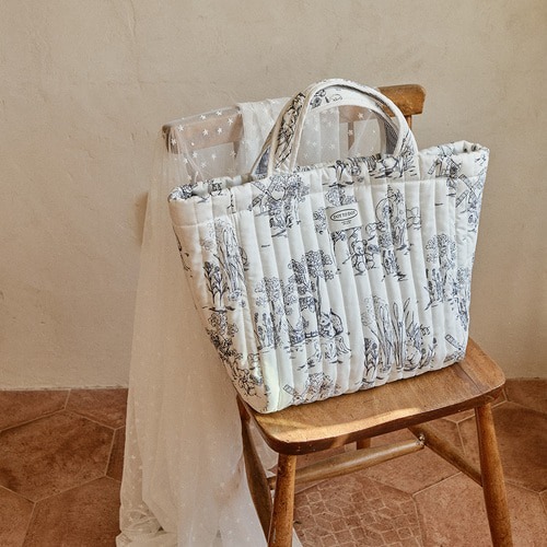 DTD浪漫茹伊印花系列-內建D環雙把手尿布包(小號/大號)