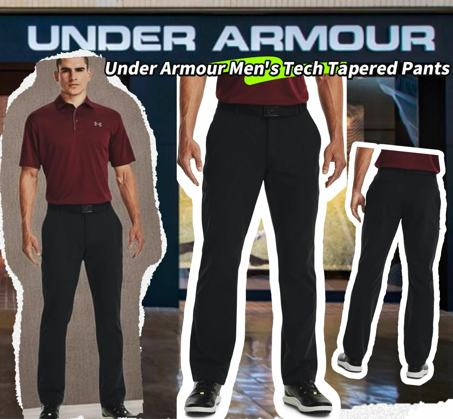 【預購】Under Armour G122355 男裝Tech修身運動褲(28腰)