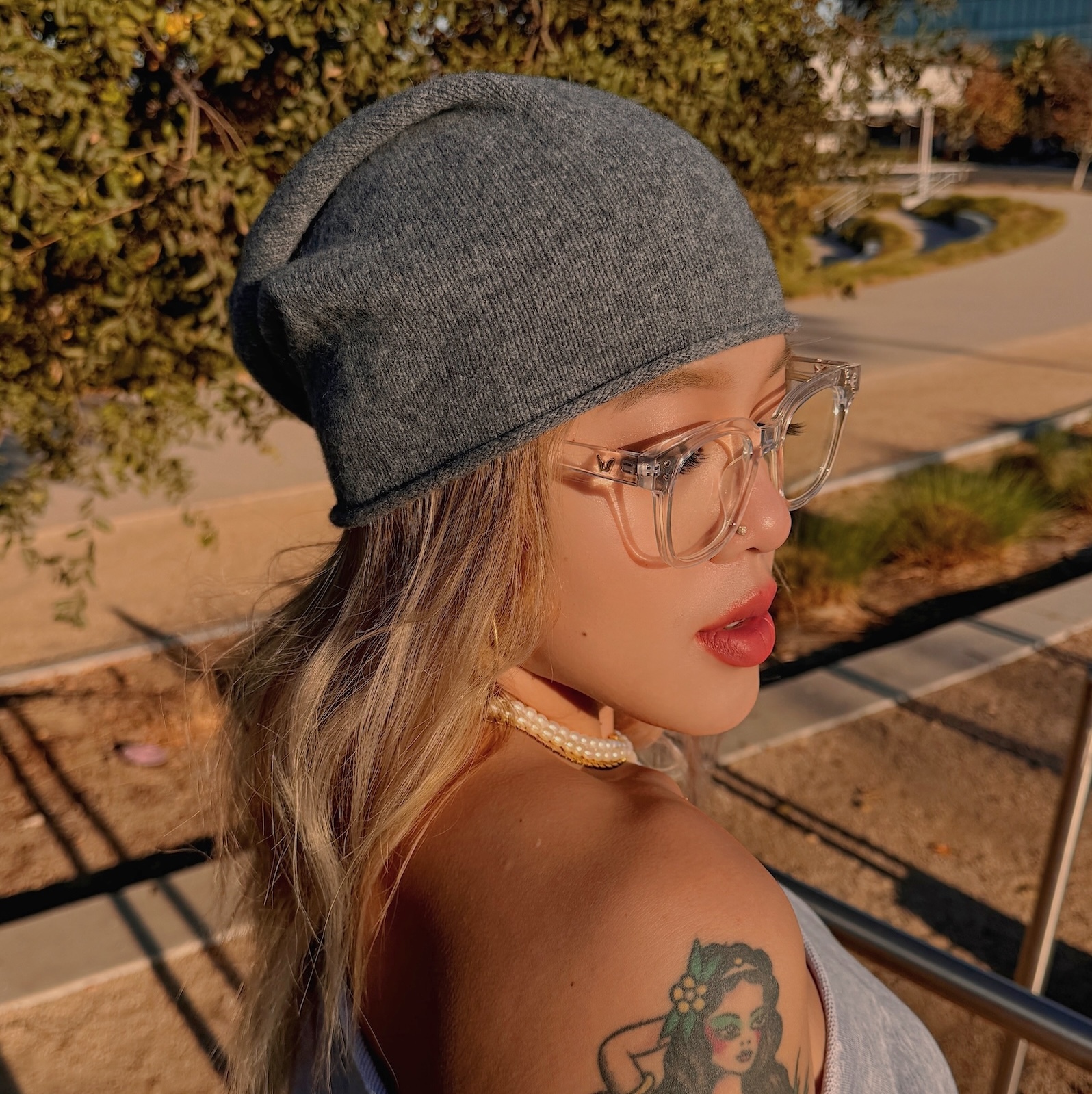 方形粗框透明眼鏡