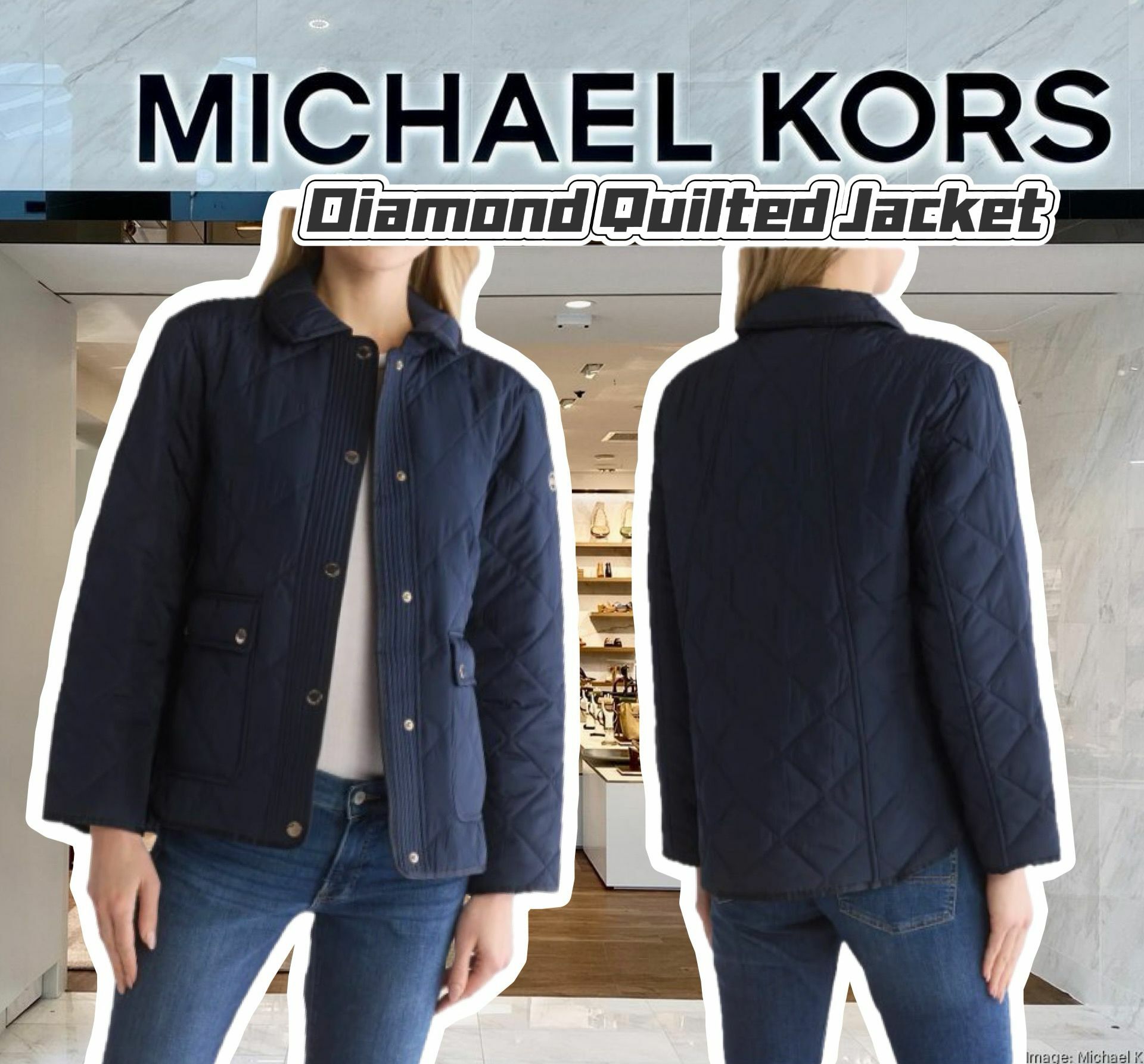 【預購】Michael Kors Diamond G122313 女裝外套