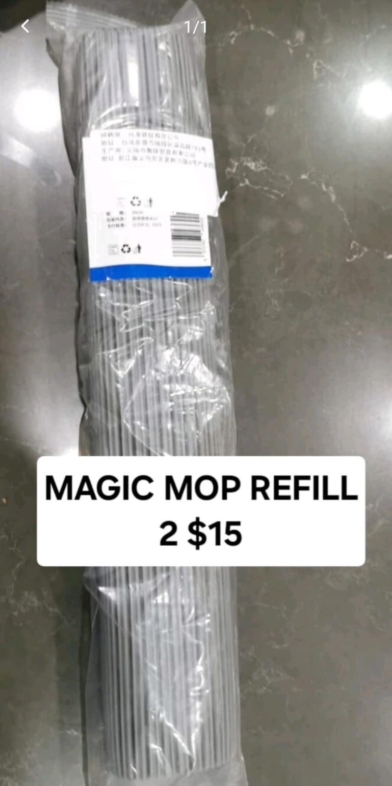 2 MAGIC MOP REFILL $15