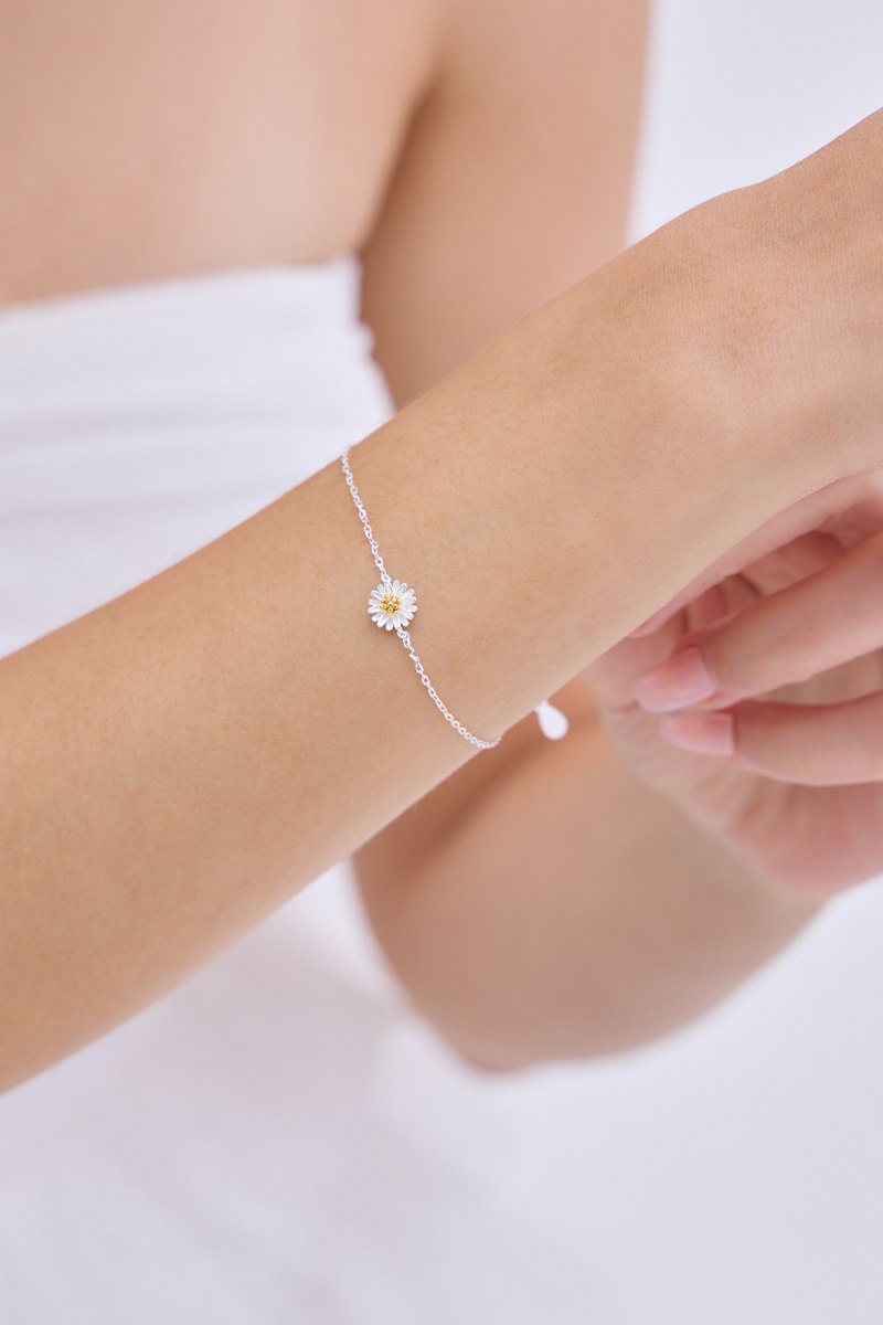 【925純銀】清新小雛菊手鍊