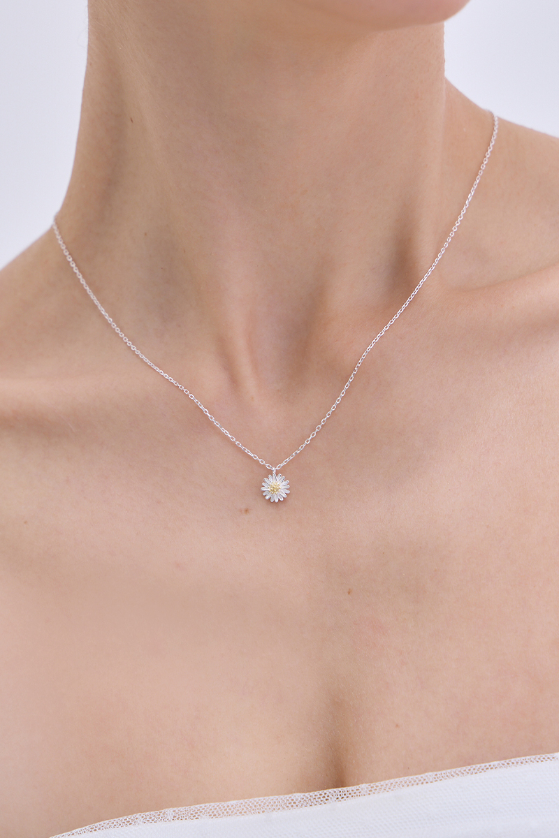 【925純銀】清新小雛菊項鍊