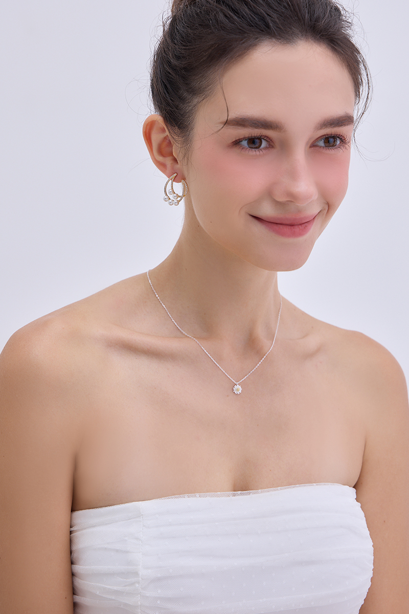 【925純銀】清新小雛菊項鍊