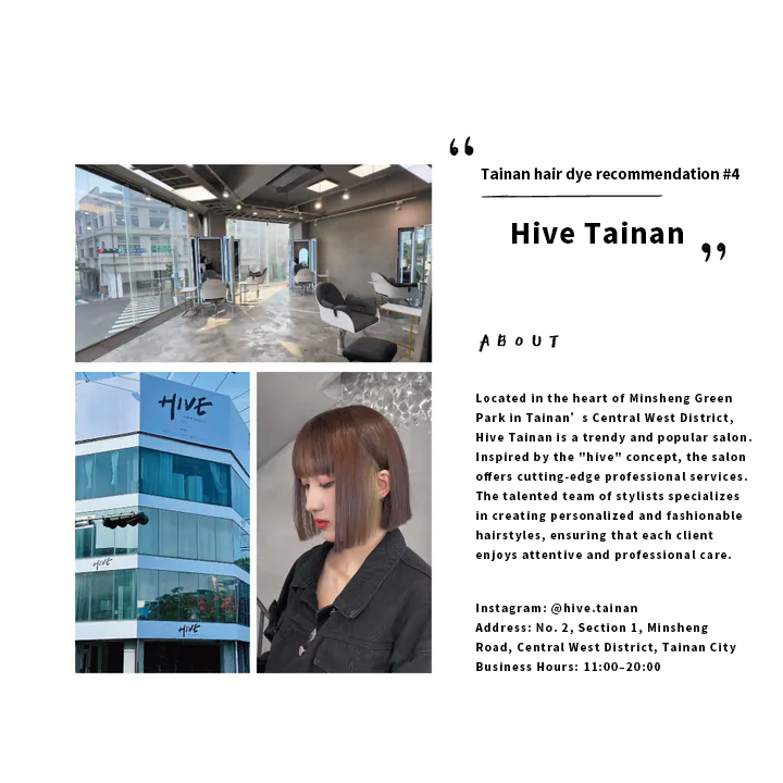 Tainan hair dye recommendation #4: Hive Tainan