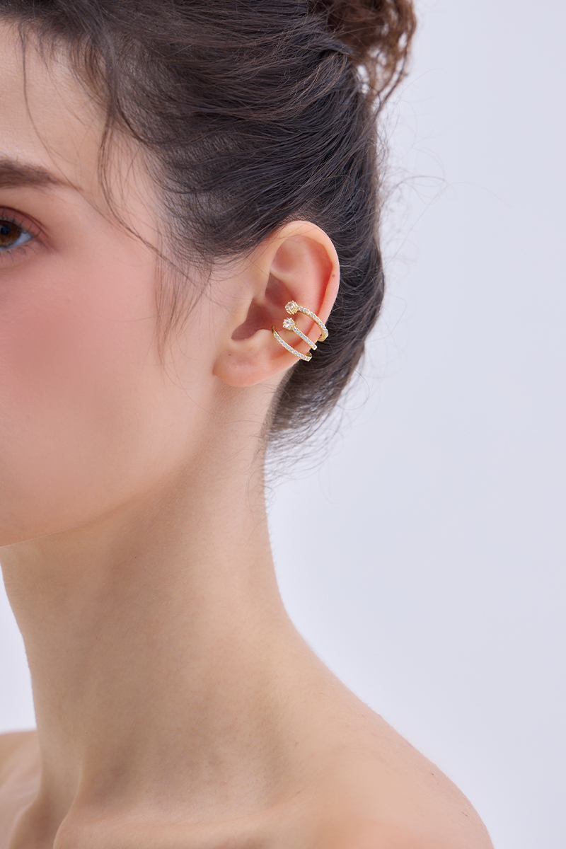 輕奢鑽心耳骨夾(單支)