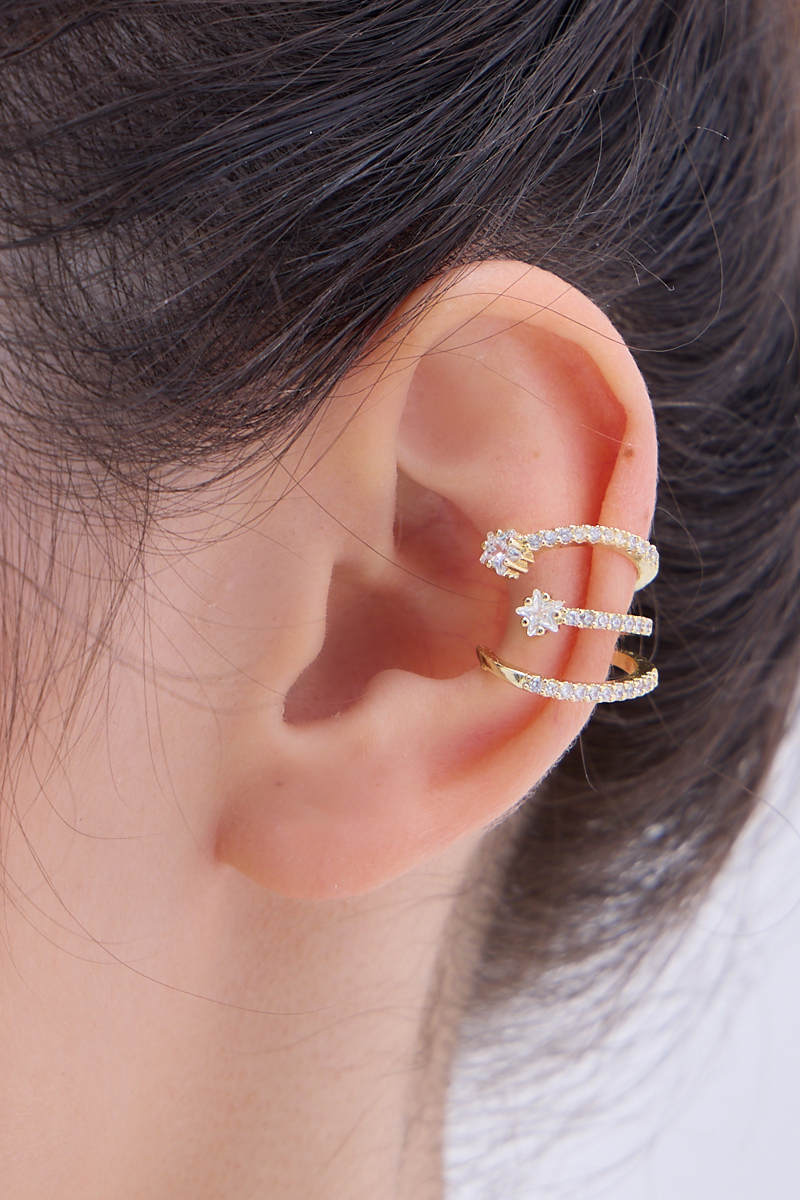 輕奢鑽心耳骨夾(單支)