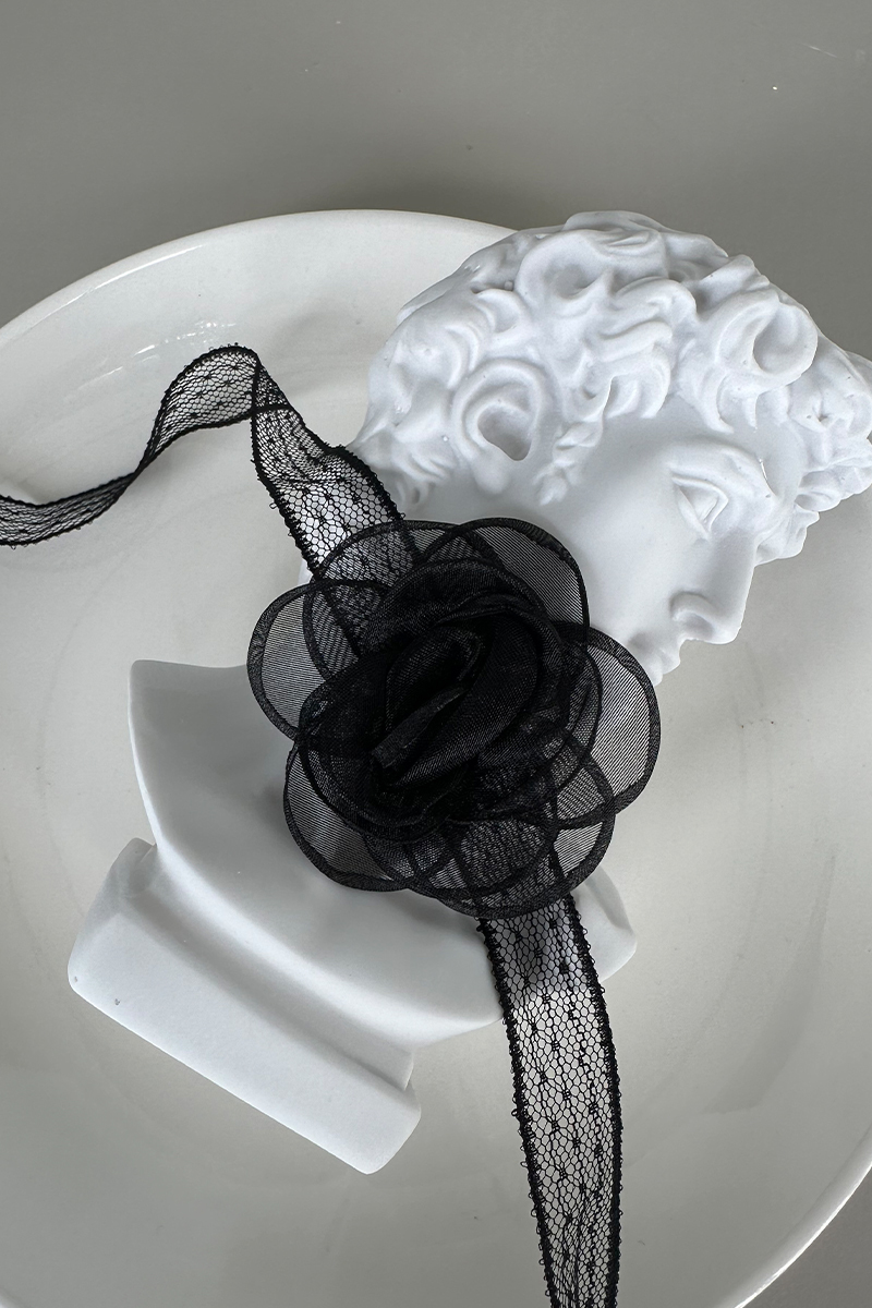 法式蕾絲花朵項鍊