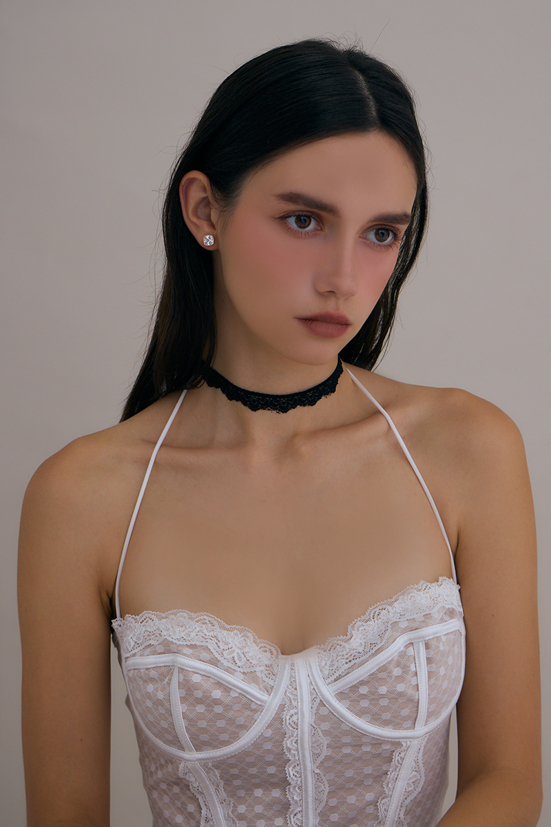 甜酷蕾絲花邊項鍊