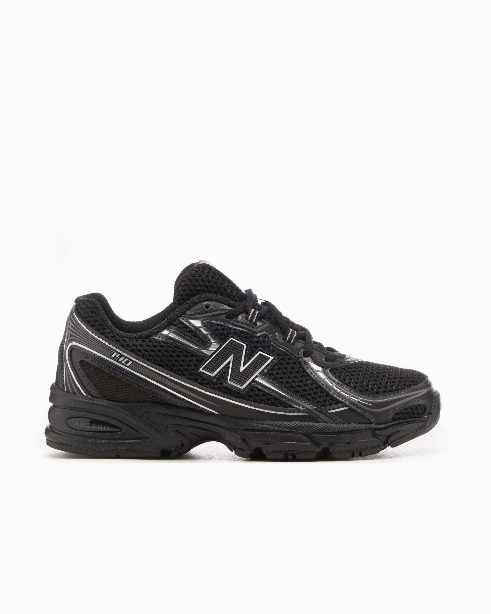 現貨，25CM┃new balance U740BM2 黑銀 復古 慢跑鞋