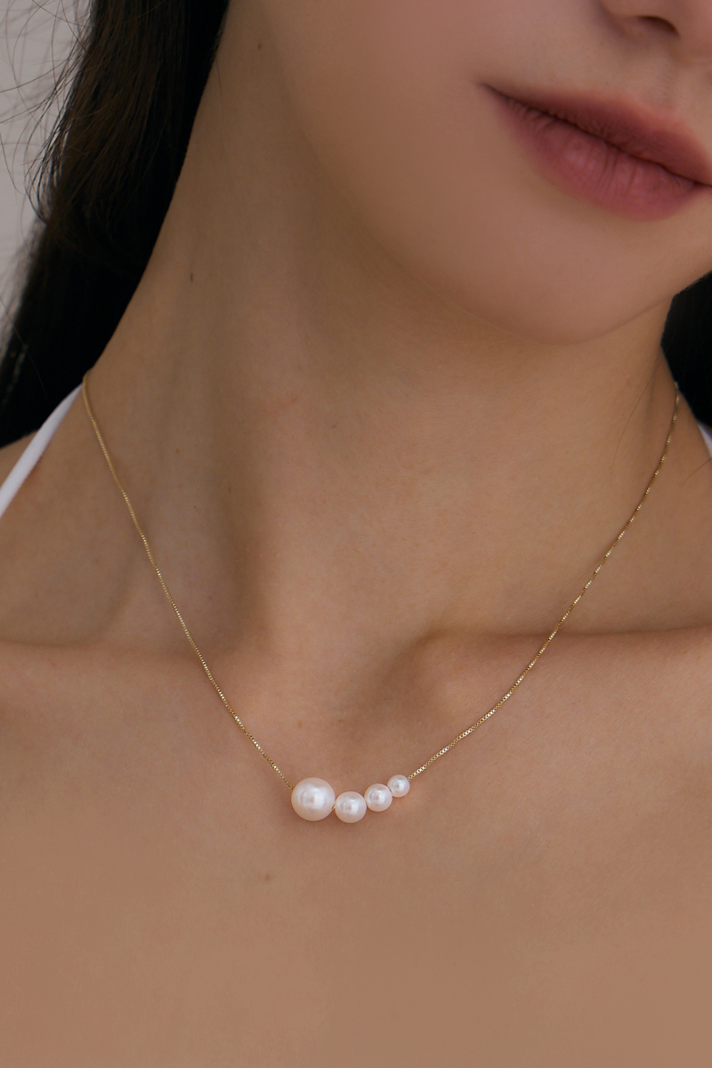 珍珠排列鎖骨鍊