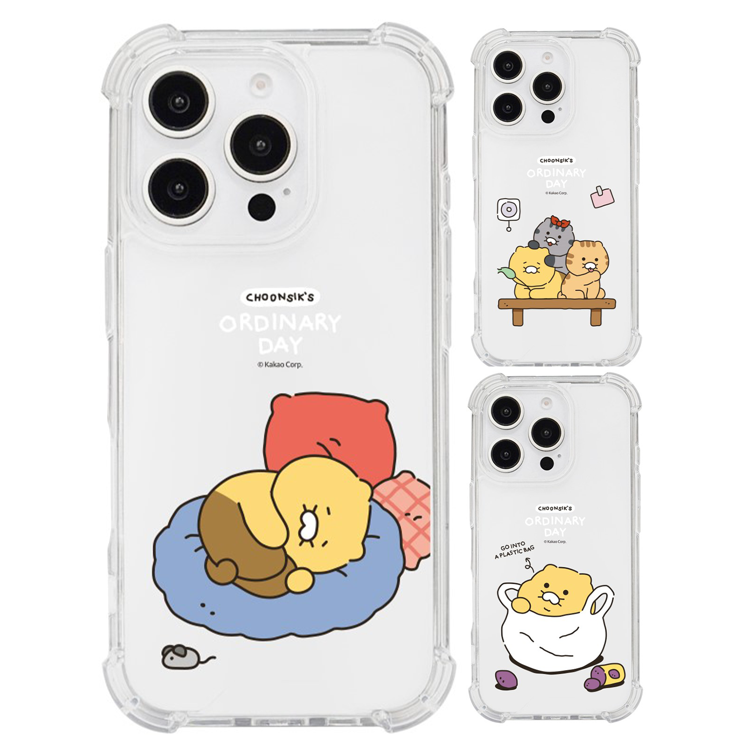 Kakao Friends - Clear Hard Case - 春植系列透明防撞手機保護硬殼 16 S24 S2