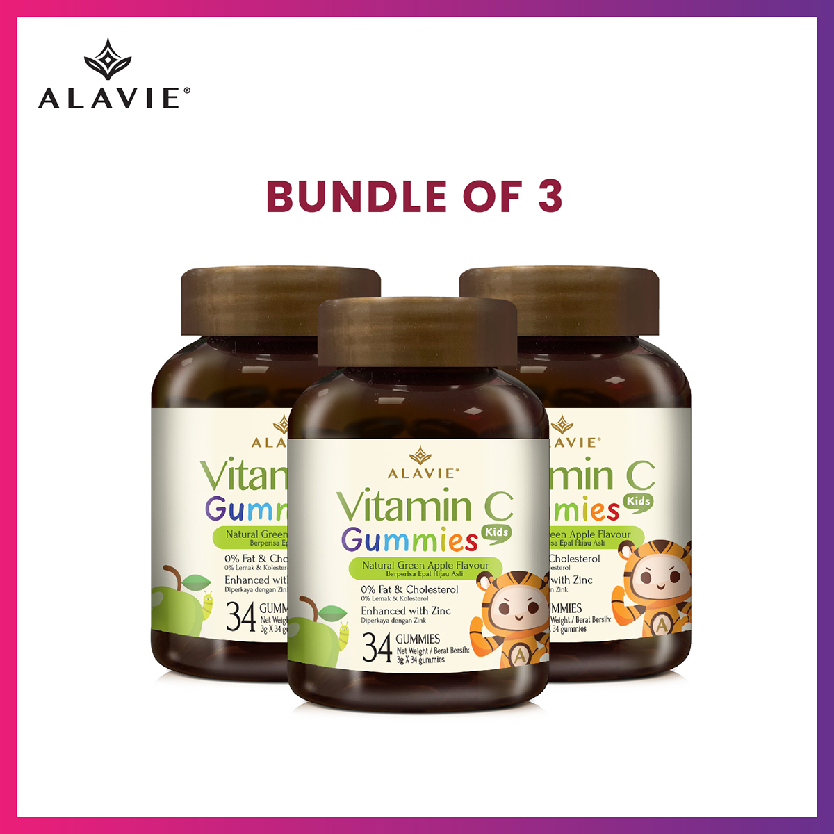 ALAVIE® Vitamin C Gummies Kids 34s