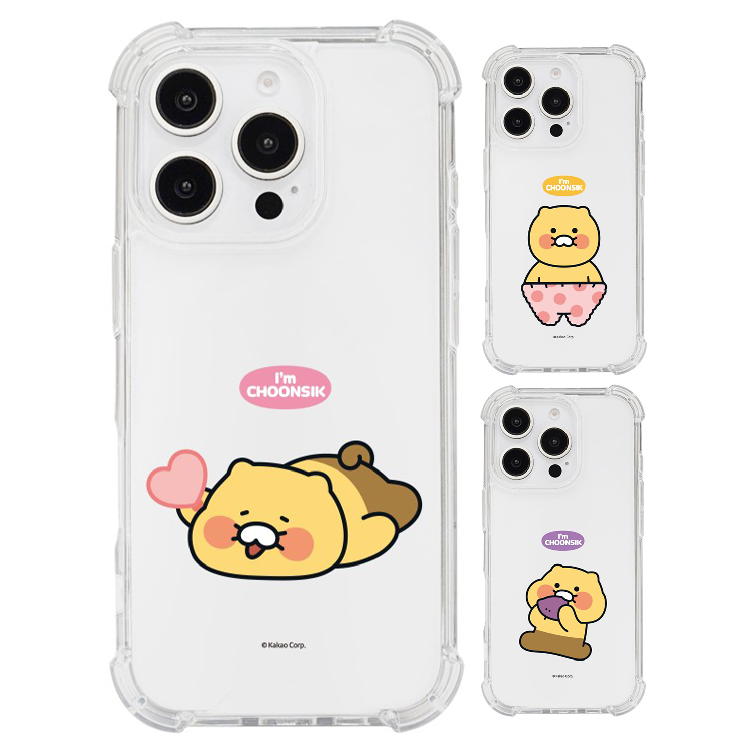 Kakao Friends - Clear Hard Case - 春植系列透明高度防撞手機保護硬殼 16 S25 S2