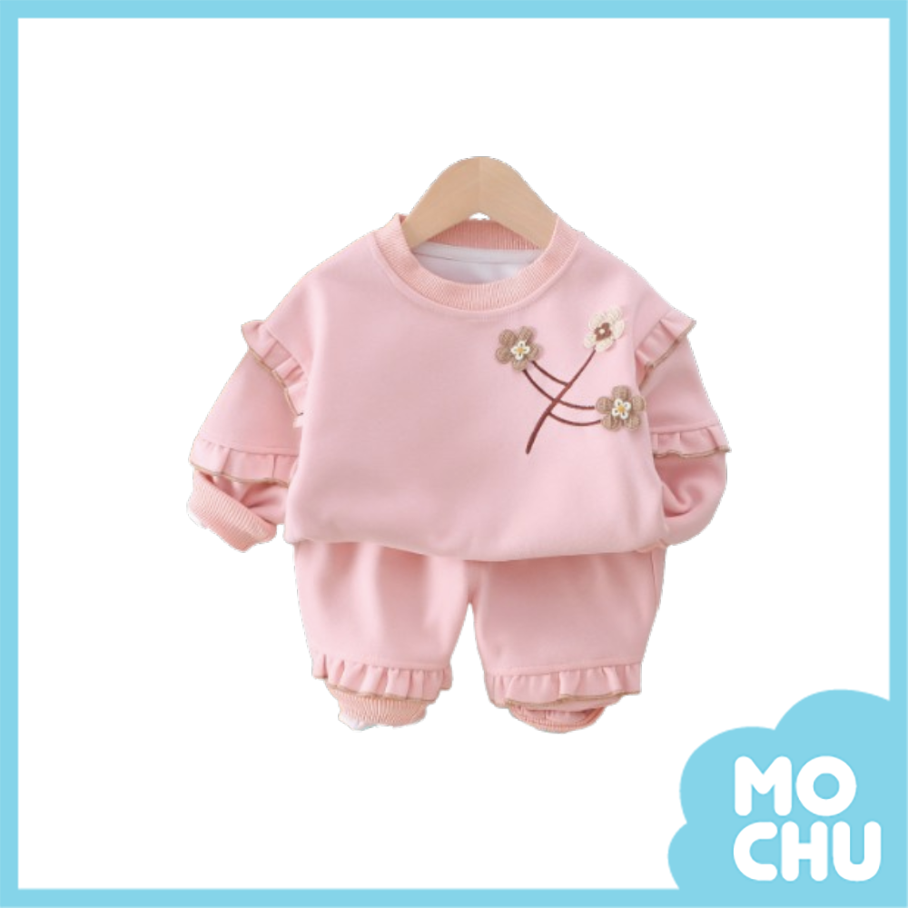 三朵針織花休閒套裝(二色)