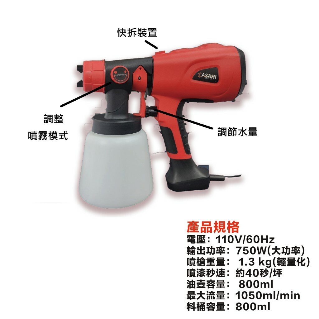 附發票｜SS79電動噴漆槍｜ 純銅噴頭 水泥漆 油漆 低壓噴槍 非TM-71