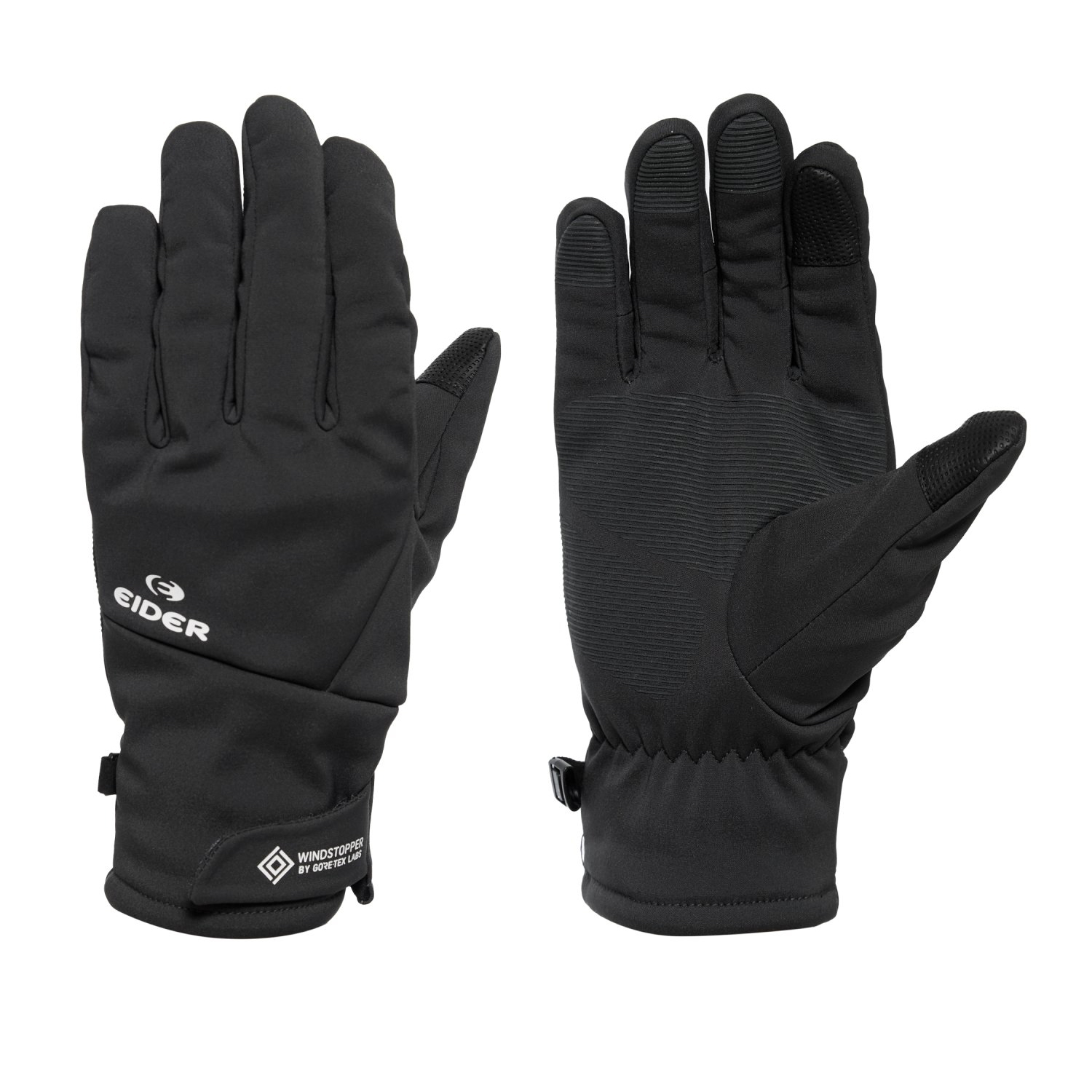 【EIDER】WINDSTOPPER防風雪刷毛保暖手套/24EDUW24V09-[木炭灰]