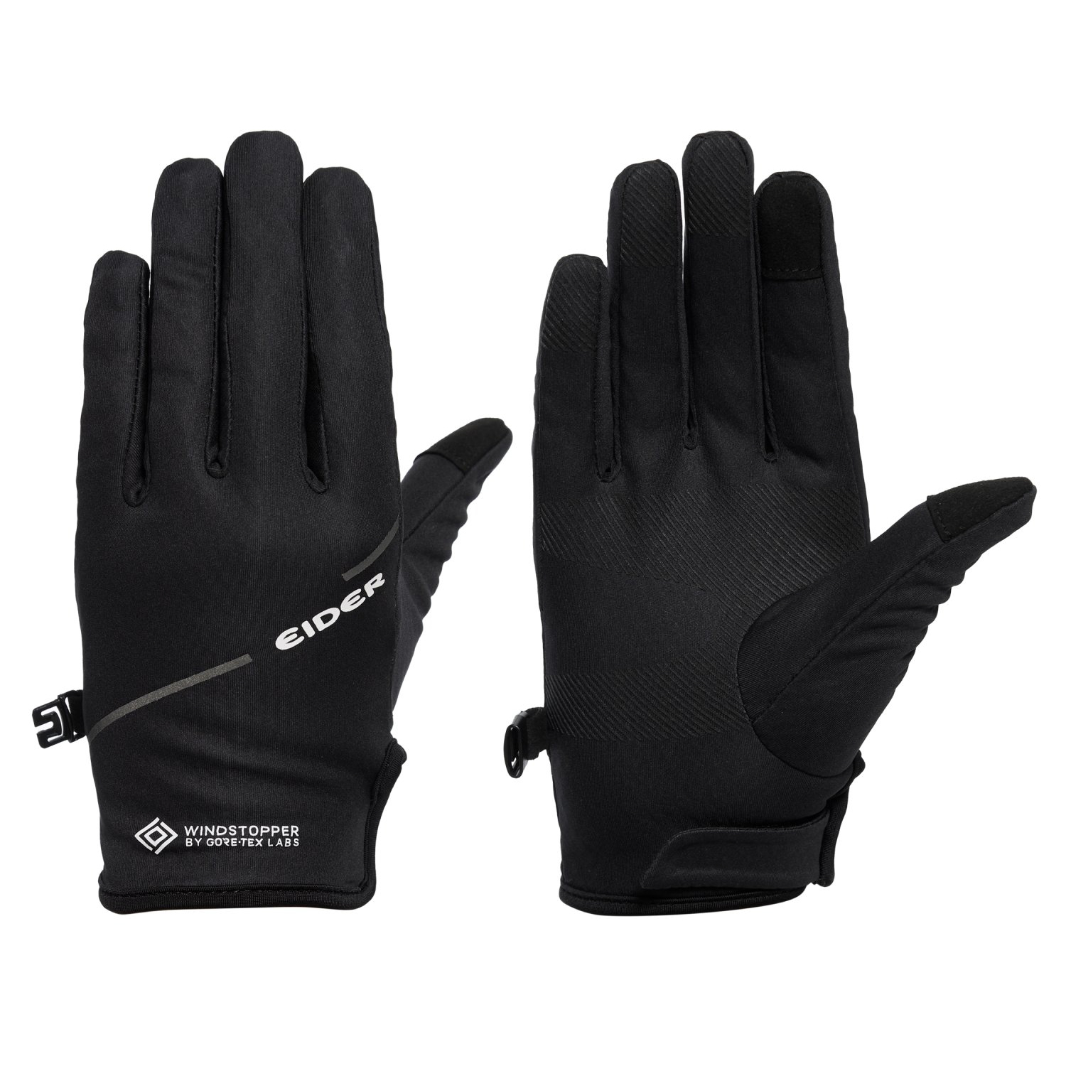 【EIDER】女WINDSTOPPER防風透氣手套/24EDWU24V02-[經典黑]