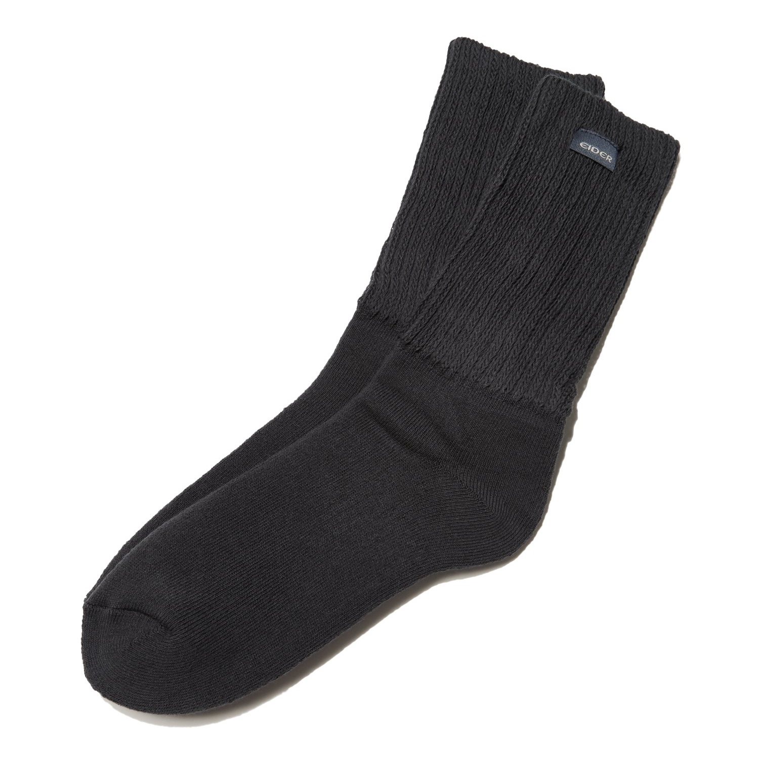 【EIDER】吸濕快乾保暖中筒襪/24EDUU24S04-[木炭灰、奶油白]