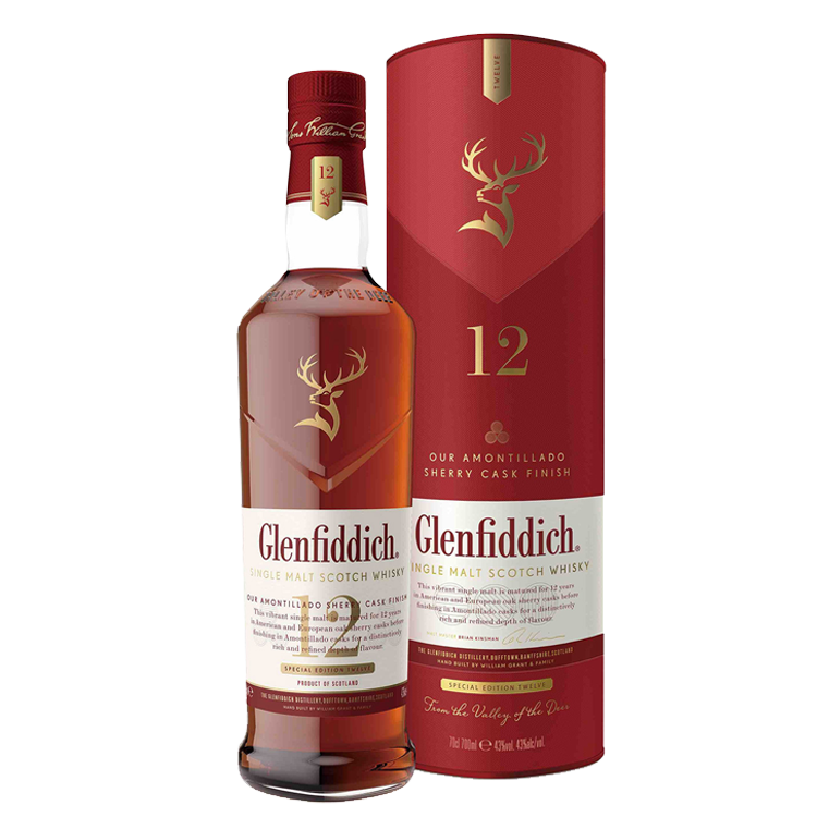 Glenfiddich 12y Sherry Cask Finish Single Malt Whisky 700ml