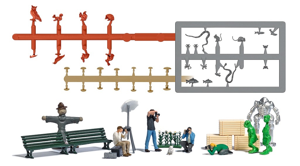 Busch 79810 HO規 攝影師拍攝場景組