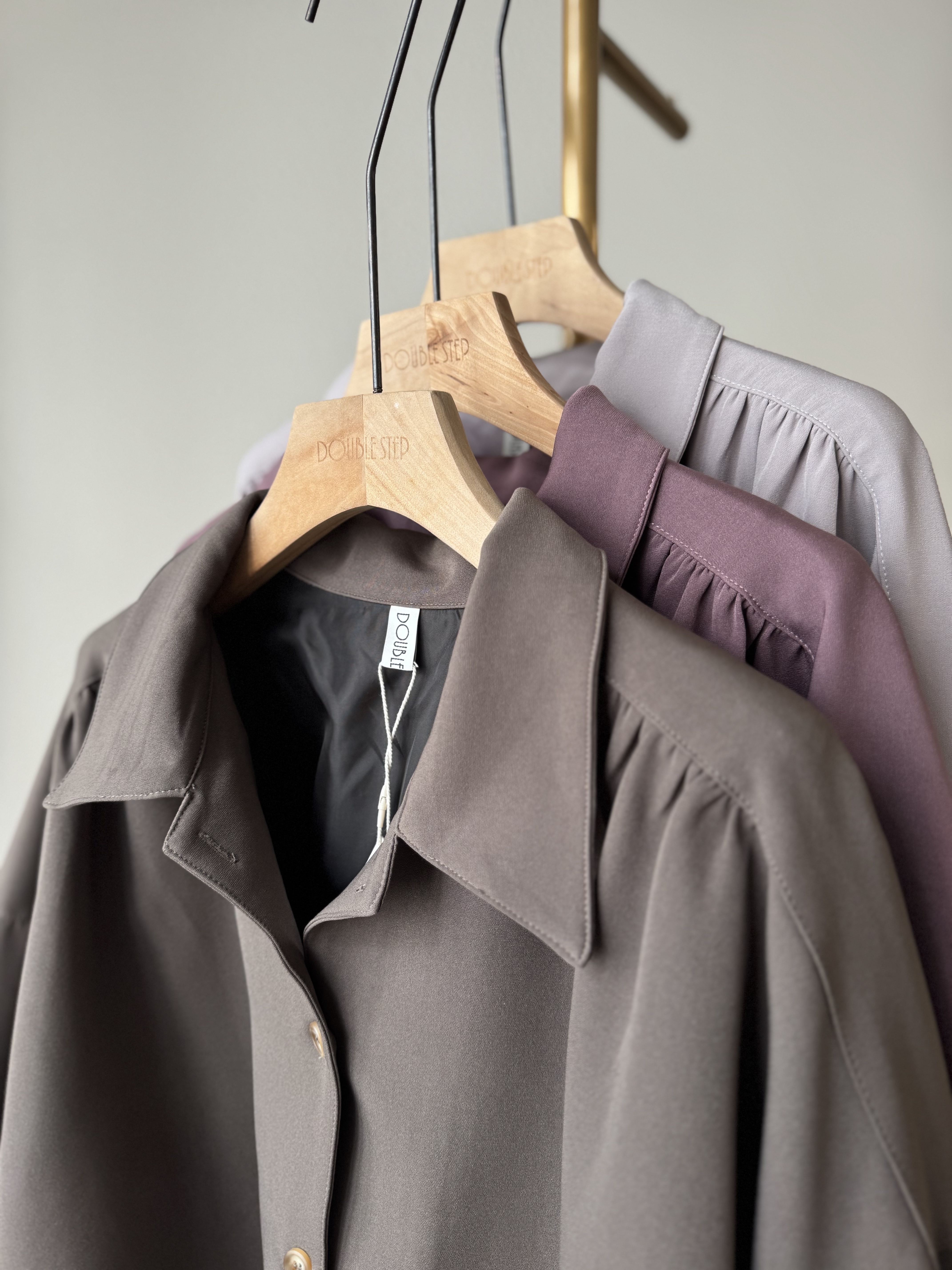 鈕扣反領外套 - JK44354