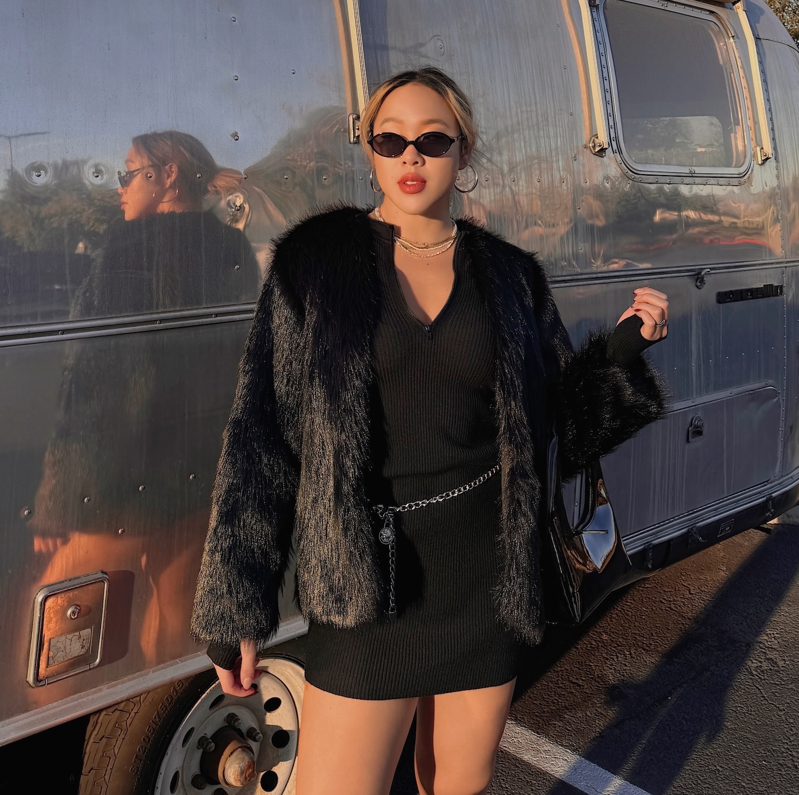 高質感大衣🇺🇸毛毛皮草外套