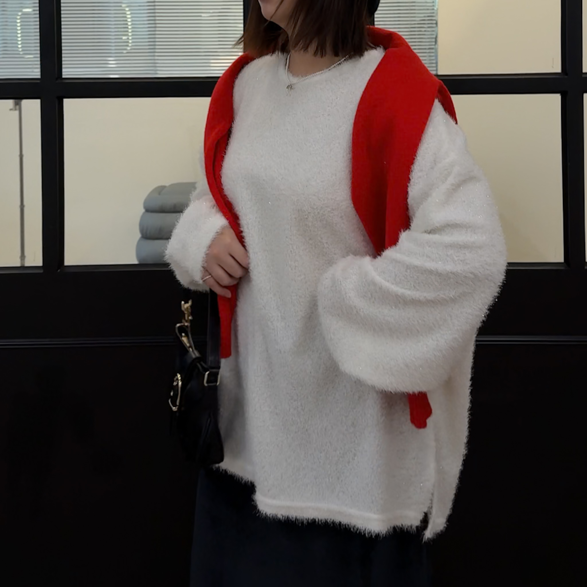 D27細閃寬版針織衣