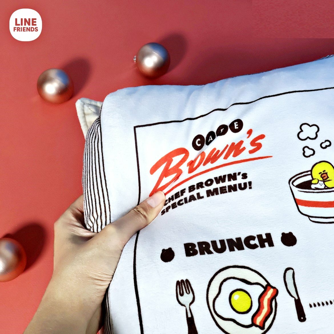 LINE FRIENDS- 書型造形抱枕靠墊 | 攬枕 (可打開)