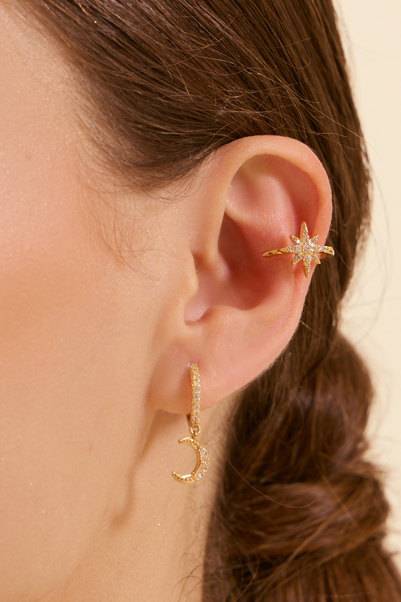 晨曦之環三件組。針式耳環