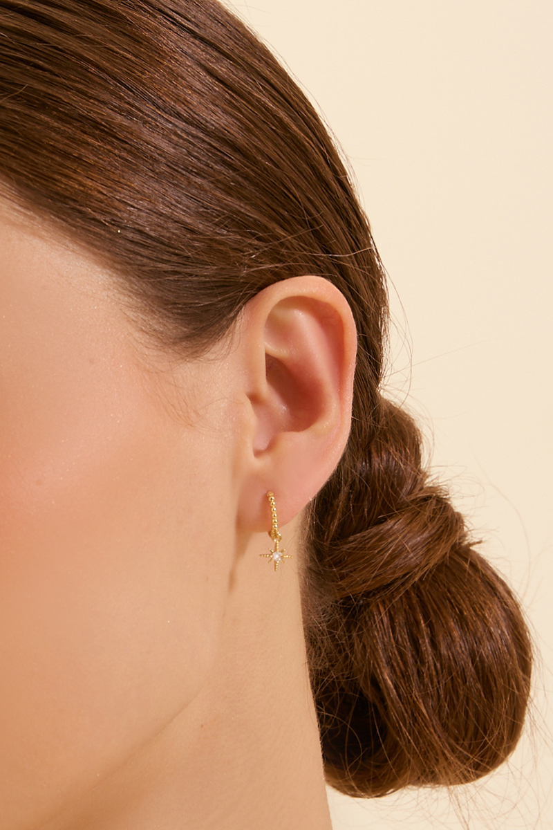 日光之環。針式耳環