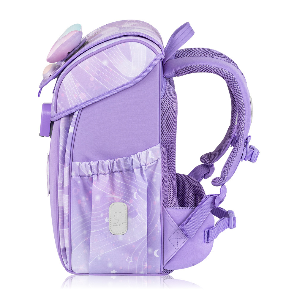 學院風護童安全燈超輕量護脊書包Pro 2S-紫漾星河| Tiger Family