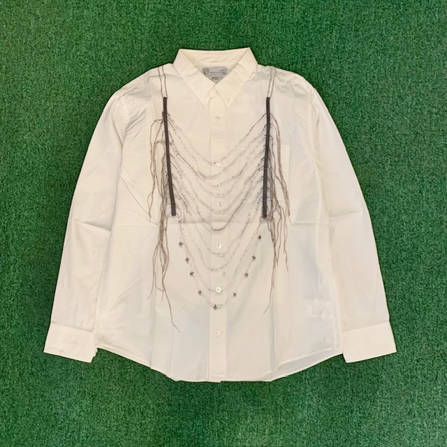 最後價格 LAST PRICE: VISVIM INYAN NECKLACE SHIRT L/S (GIZA) *STYLE (B) - WHITE SIZE 2 IN STOCK NOW (現貨發售中)
