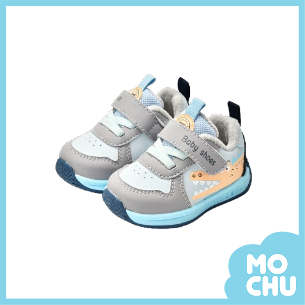 鱷魚咬咬內加絨軟底鞋(三色)