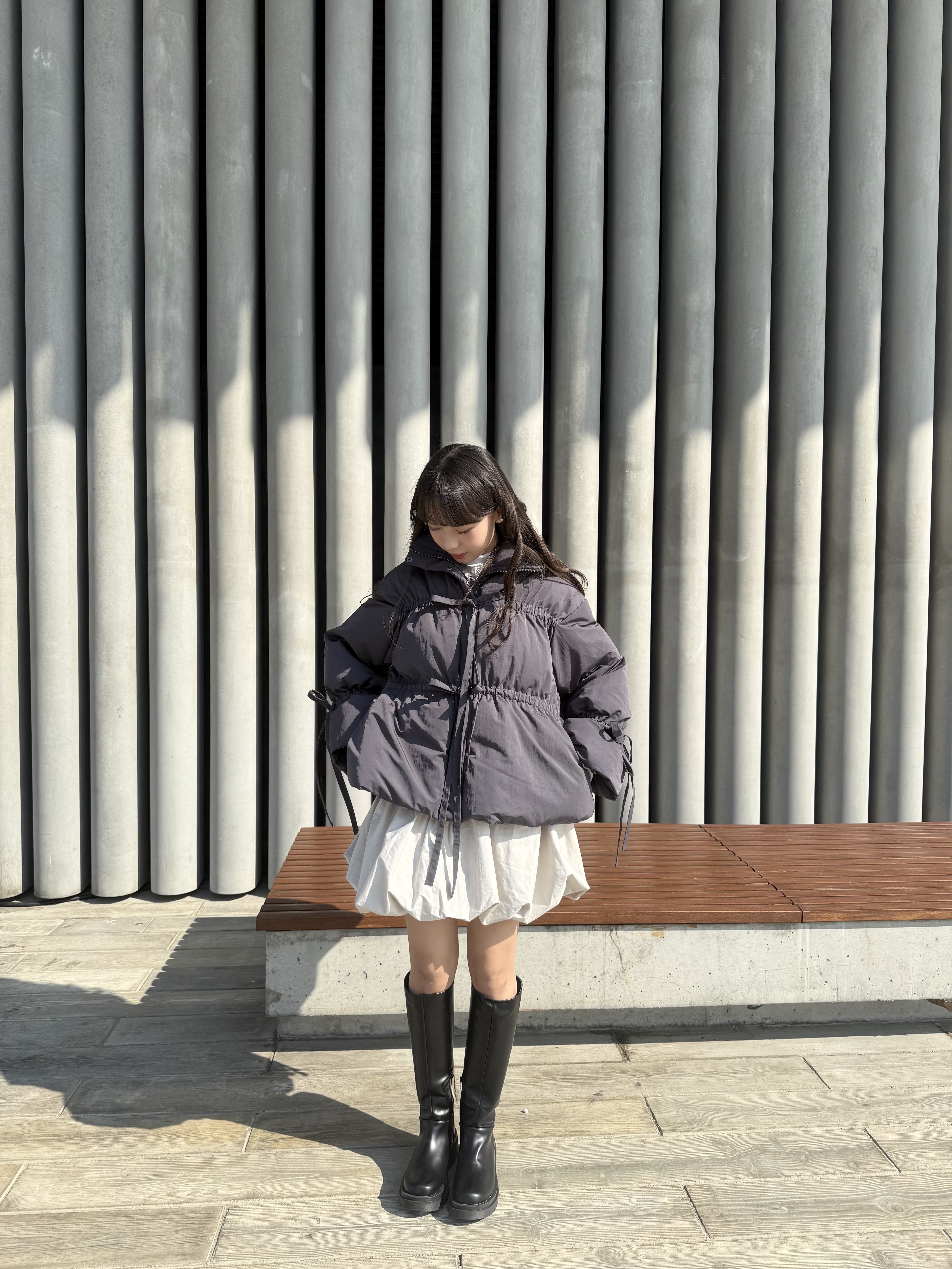 蝴蝶結束束外套