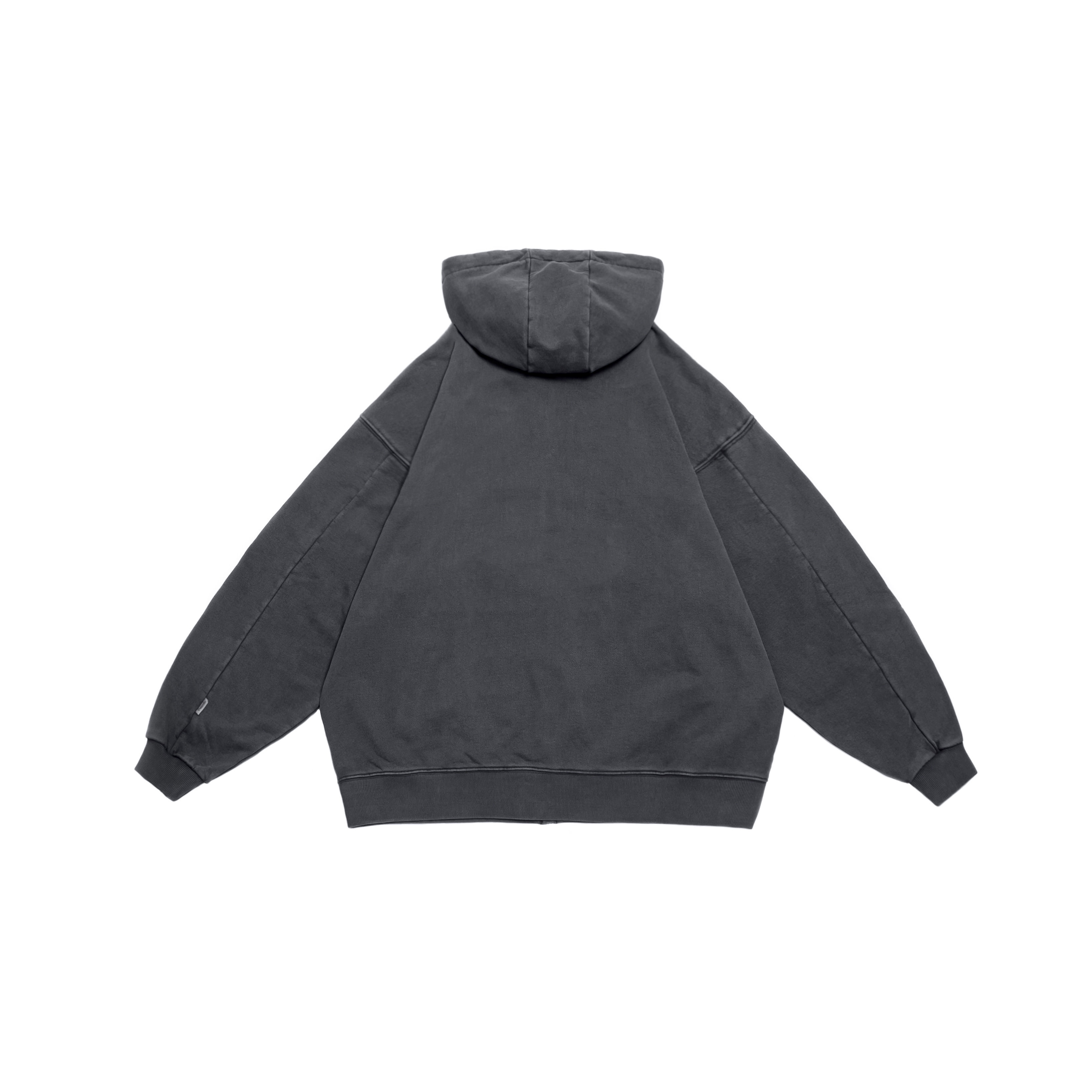 Persevere Washed Hoodie Jacket - BLACK