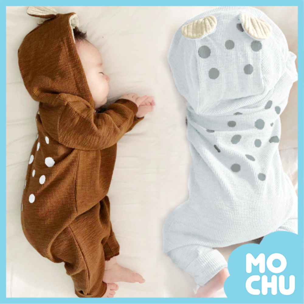 小鹿斑比拉鍊連身衣(四色)