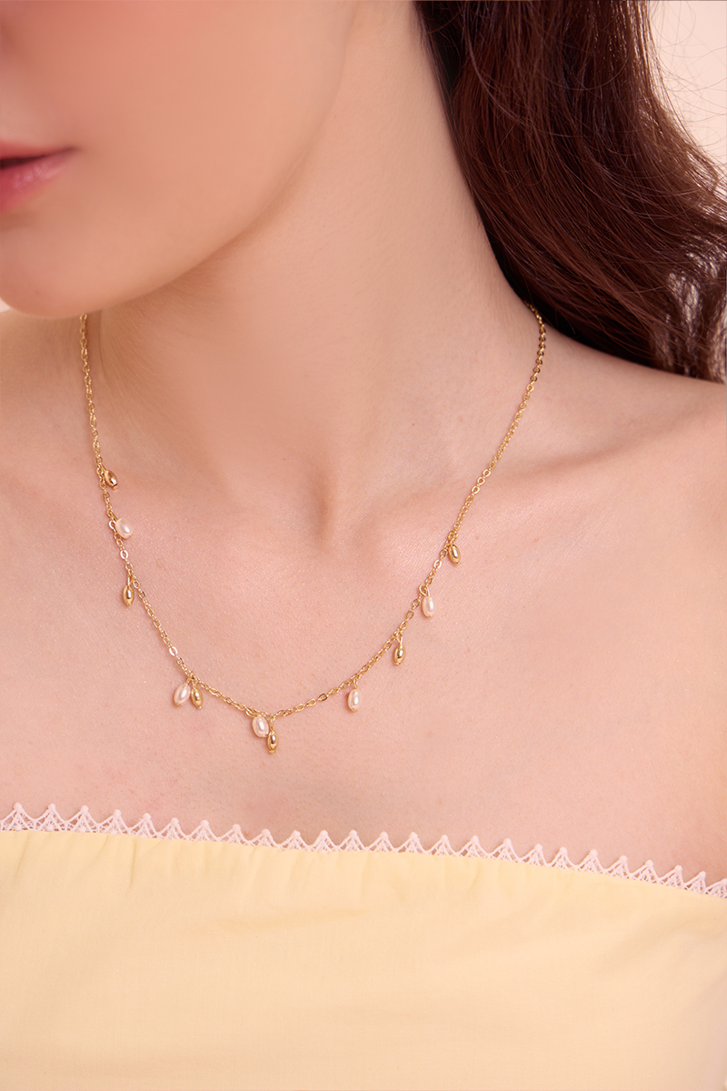 輕奢水滴珍珠項鍊