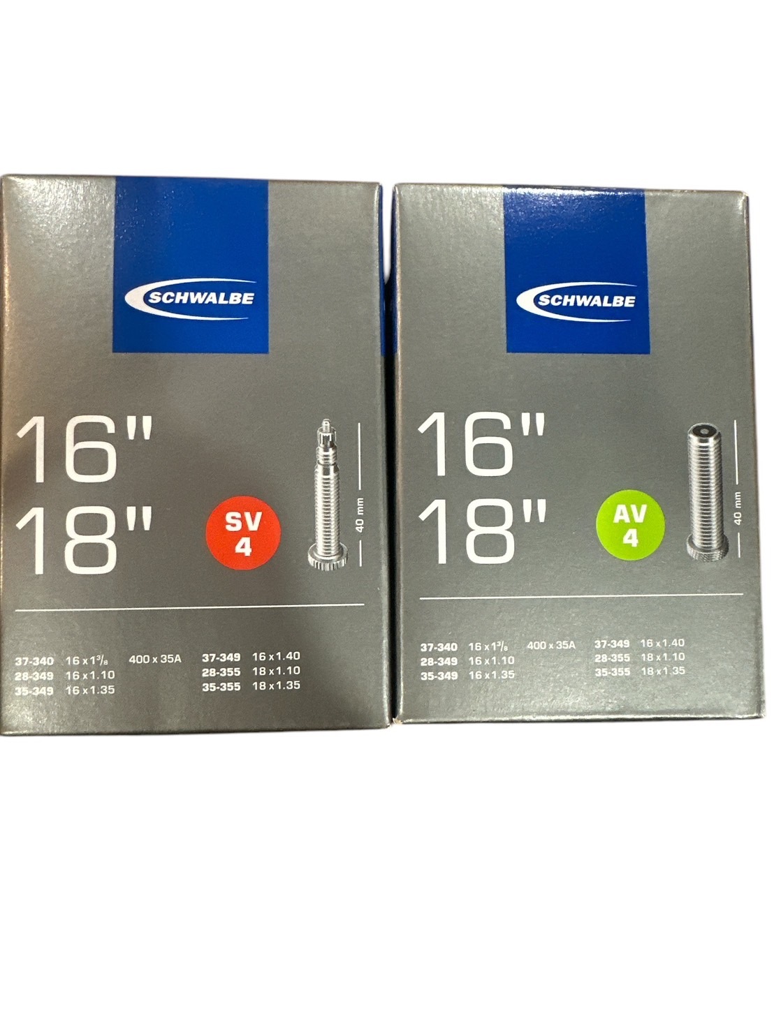 SCHWALBE16吋 18吋 範圍法嘴 美嘴內胎 Brompton可用