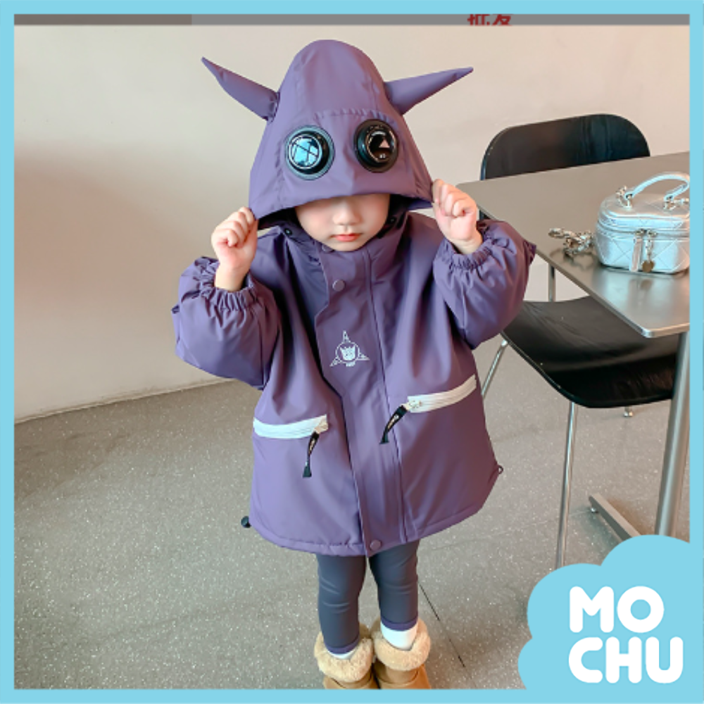 大眼睛尖角兩件式外套