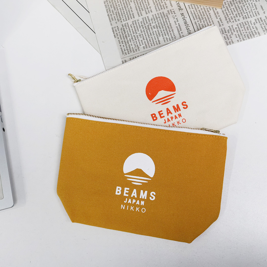 2024AW BEAMS JAPAN NIKKO 日光 限定 帆布 拉鍊 手拿包 資料夾 收納包 化妝包 零錢包 現貨 56640111819