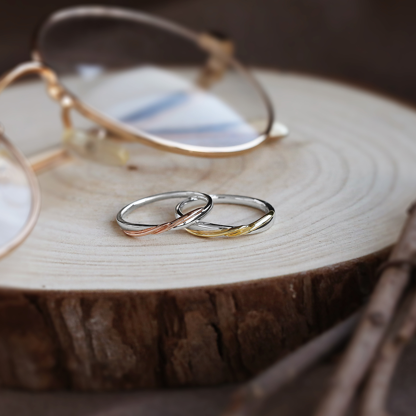 攜手 — K金對戒