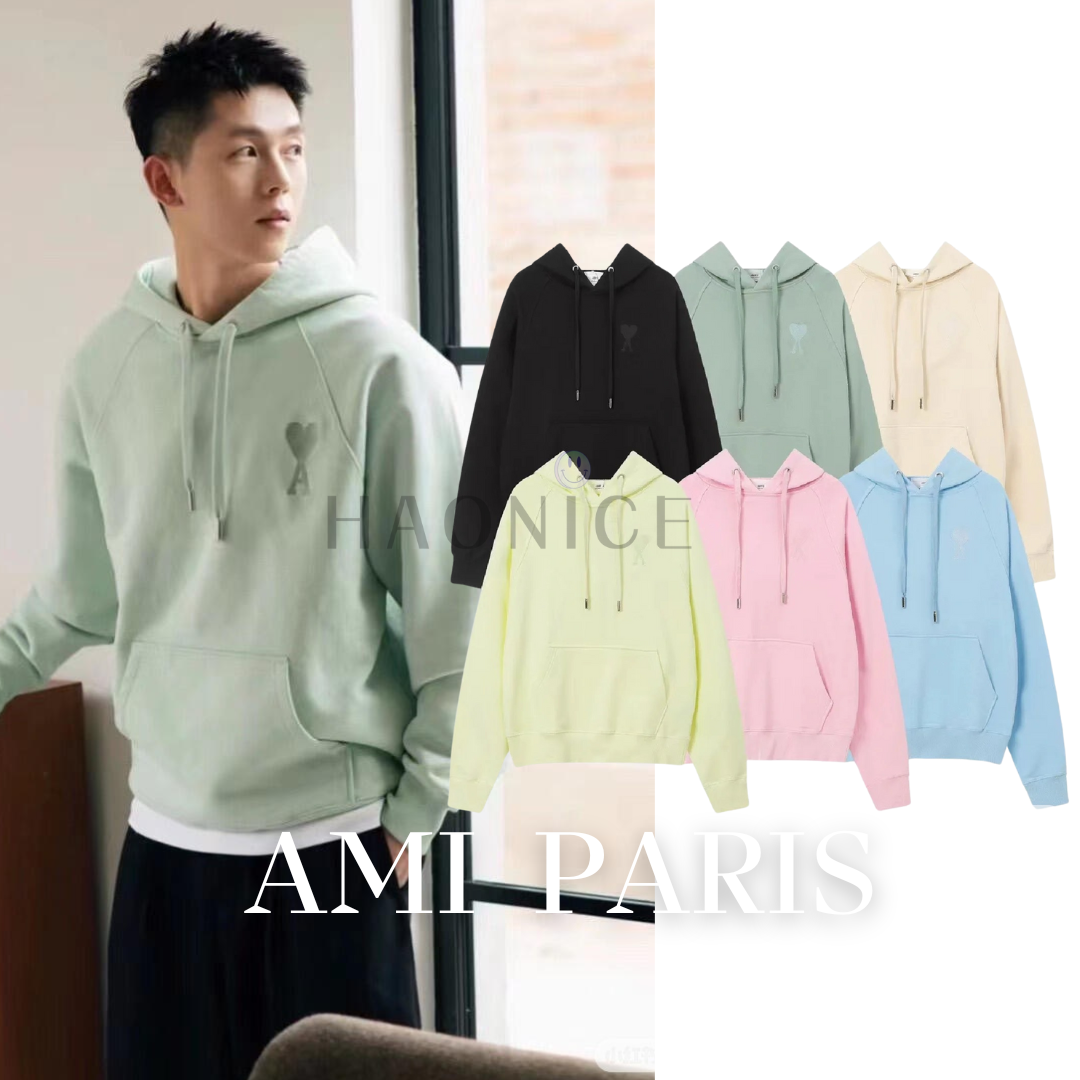 【HAO NICE】獨家販售❗️小愛心Ami秋冬 水洗愛心連帽T Ami帽T