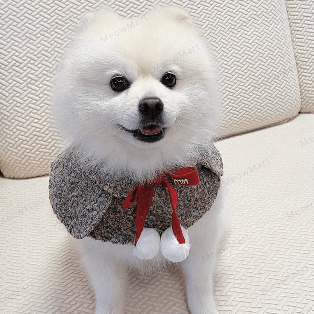 冬日蝴蝶結披肩