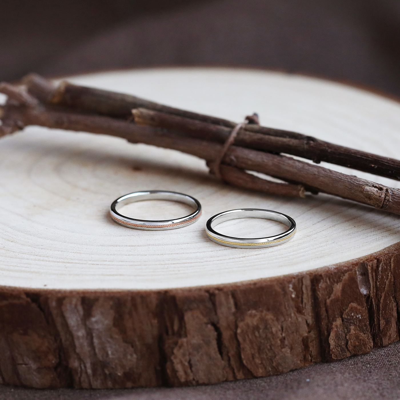 刻劃浪漫 — K金對戒