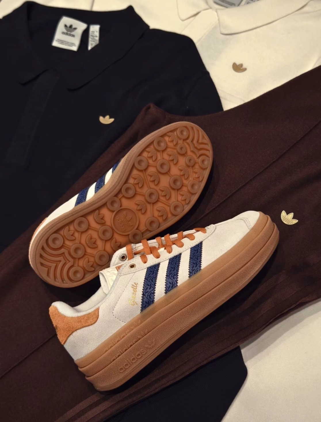 Adidas Originals Gazelle Bold 南瓜蛋糕 麂皮厚底