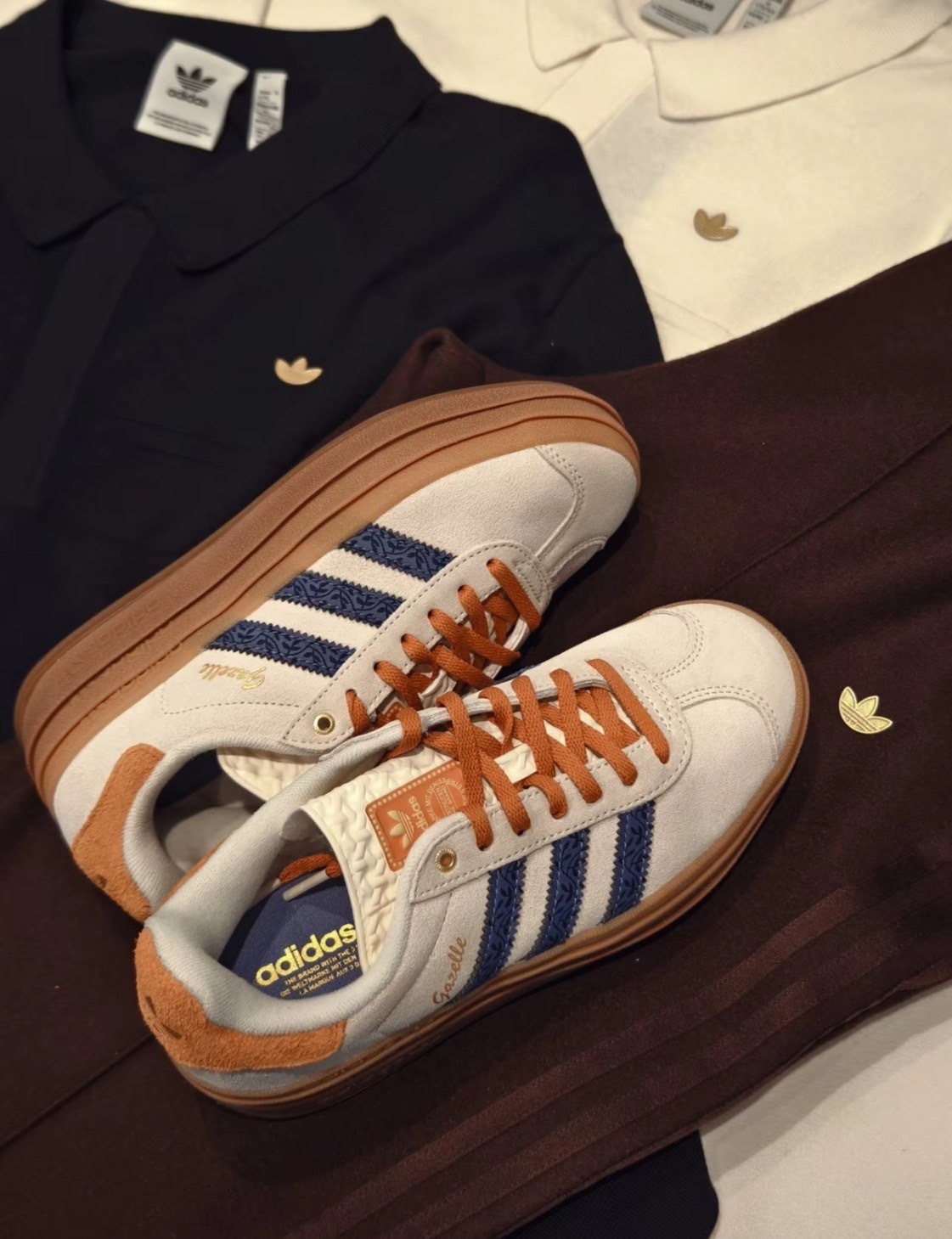 Adidas Originals Gazelle Bold 南瓜蛋糕 麂皮厚底