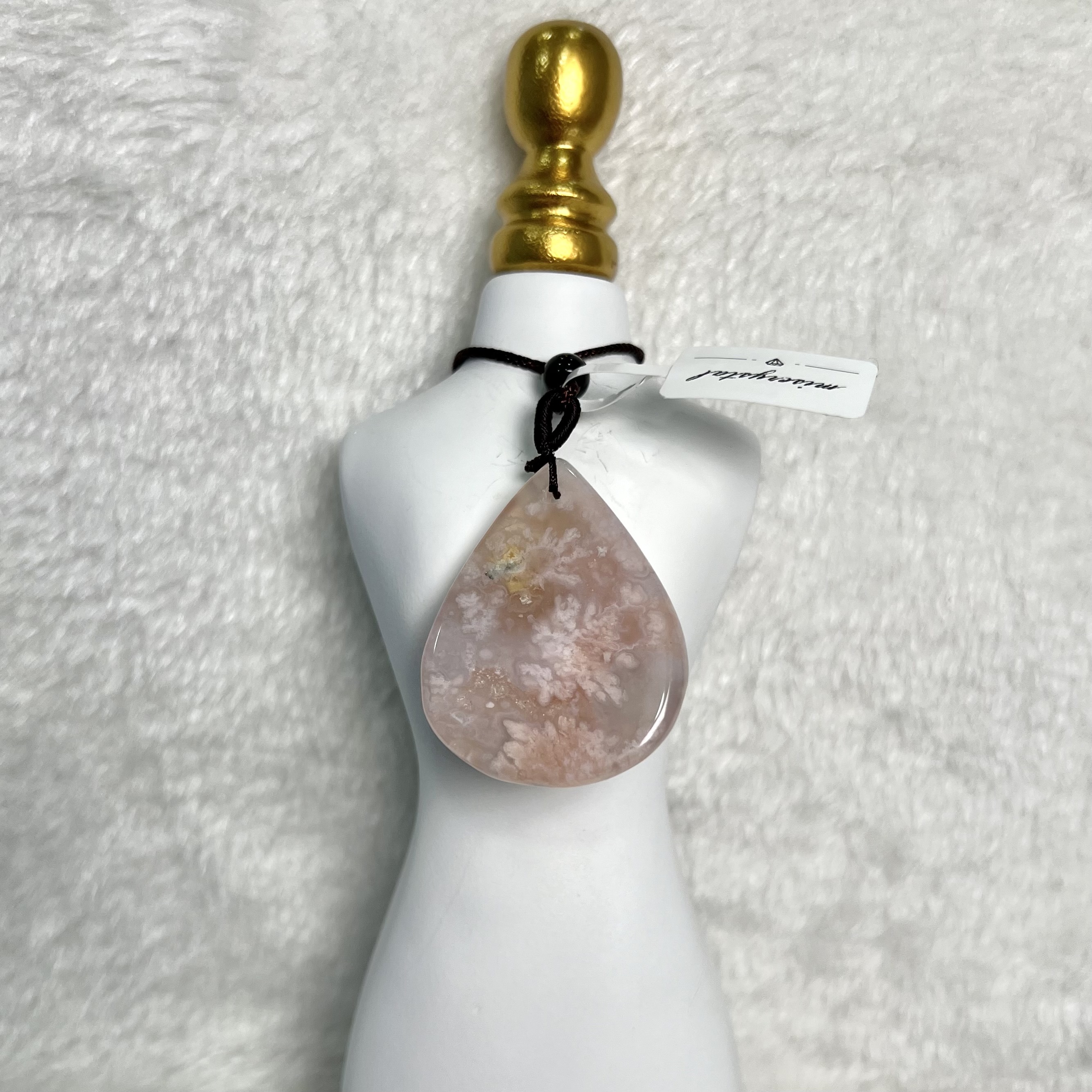 櫻花瑪瑙頸繩 #A323