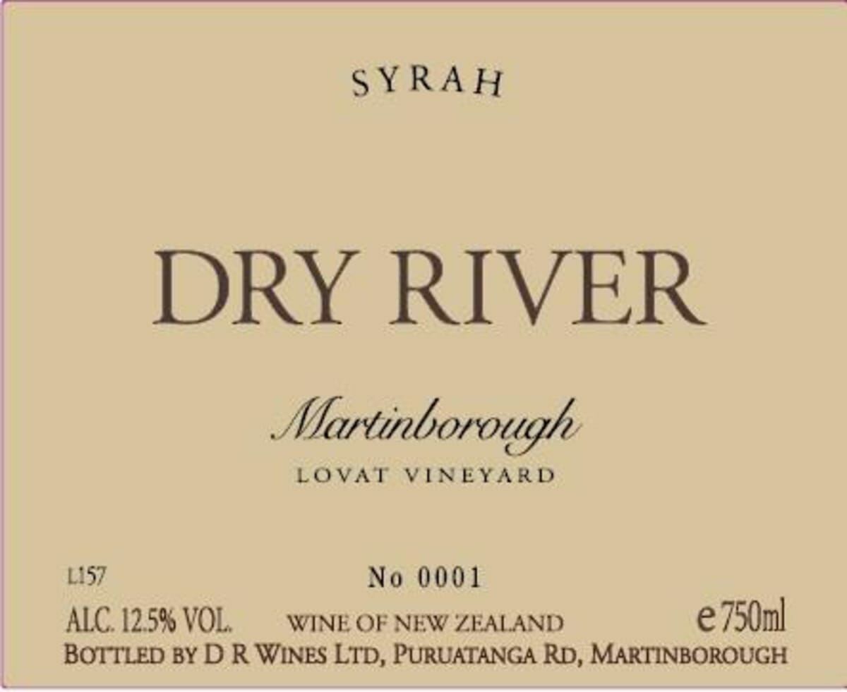 Dry River Lovat Syrah 2018