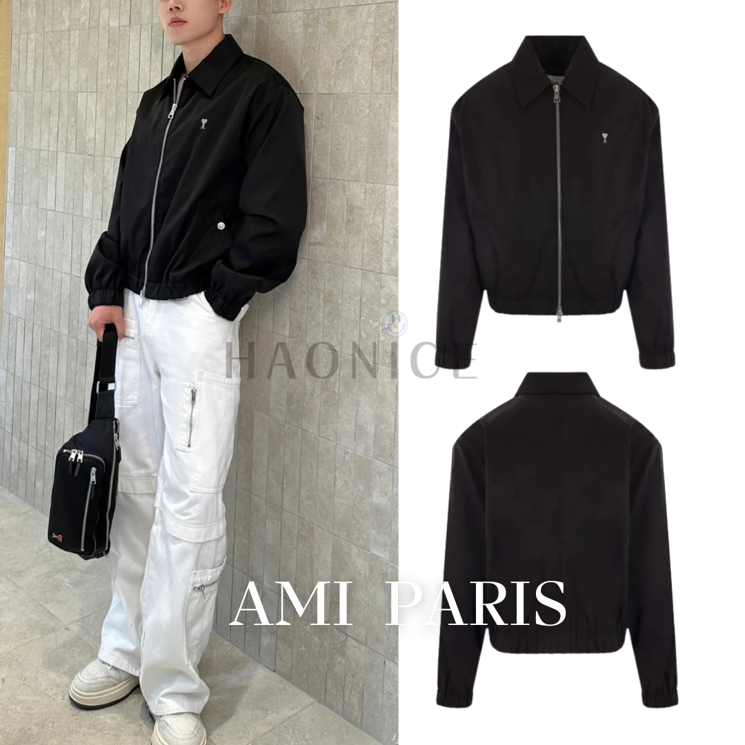 【HAO NICE】100%正品 AMI 法國精品🇫🇷翻領防水外套 休閒外套